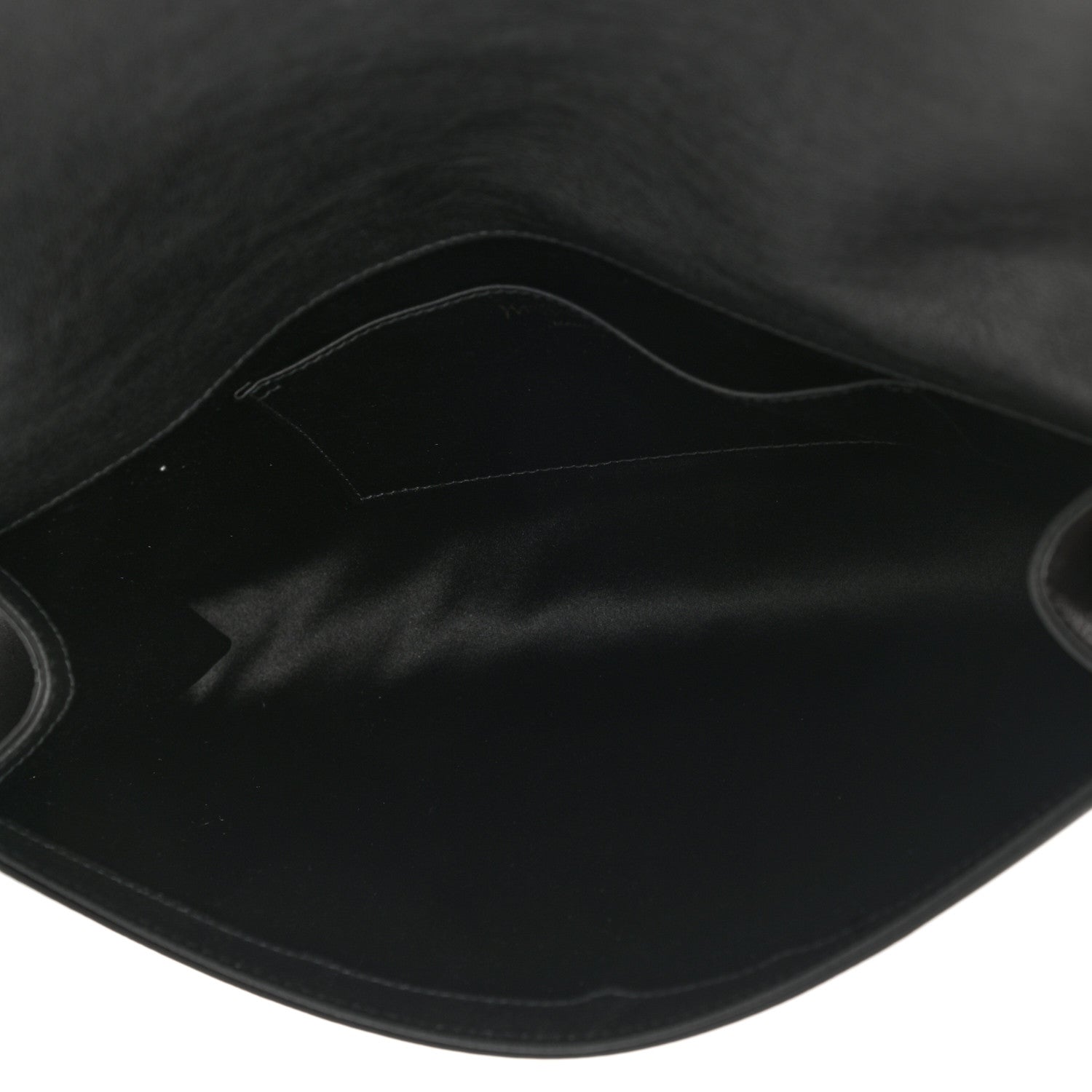 Saint Laurent Calfskin Monogram Large Belle De Jour Clutch Black 4 of 5