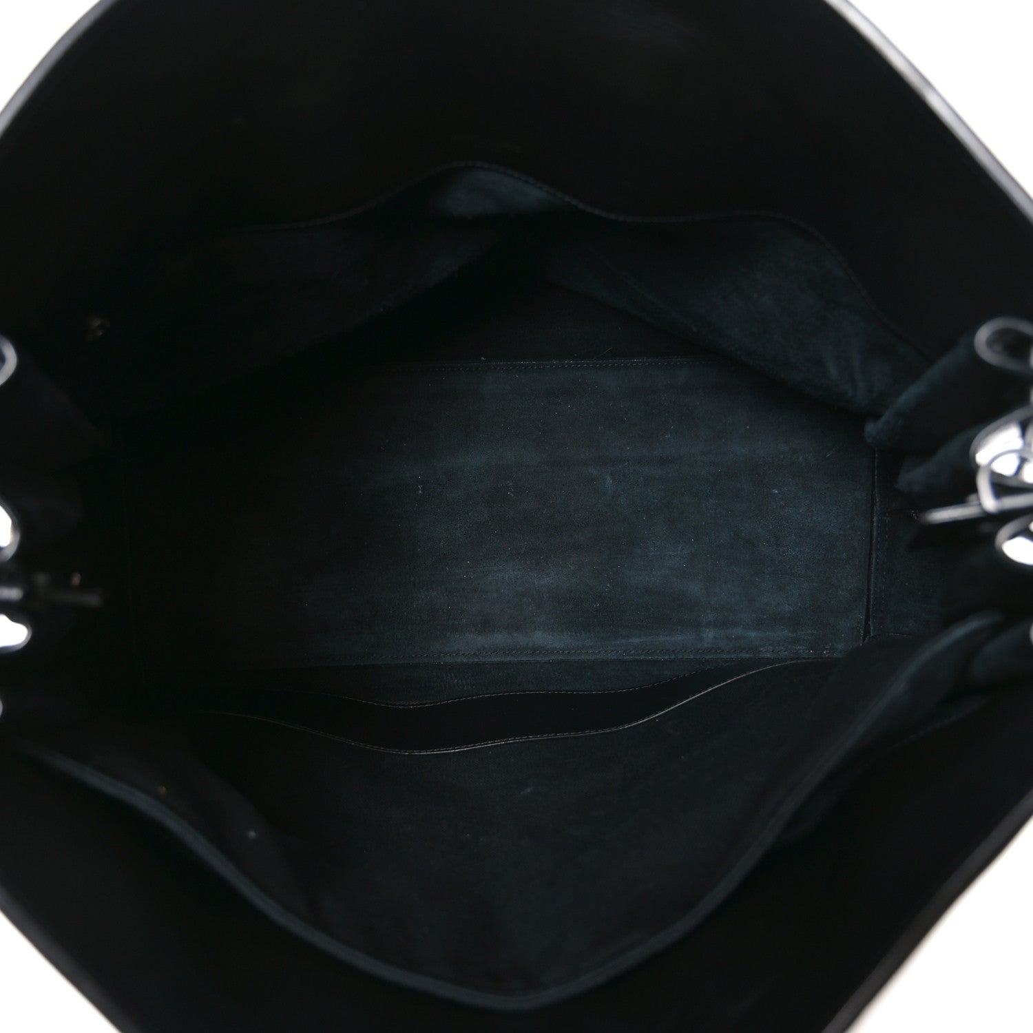 Saint Laurent Textured Patent Large Souple Sac De Jour Black 5 of 11