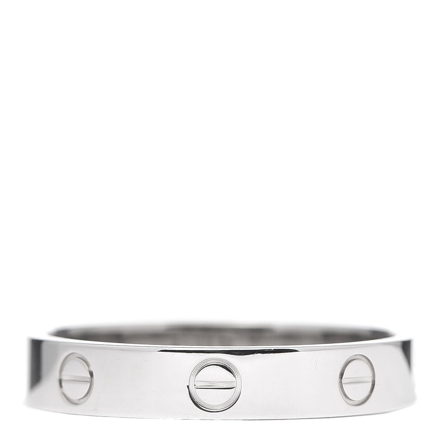 18K White Gold 4mm LOVE Wedding Band Ring 62 10