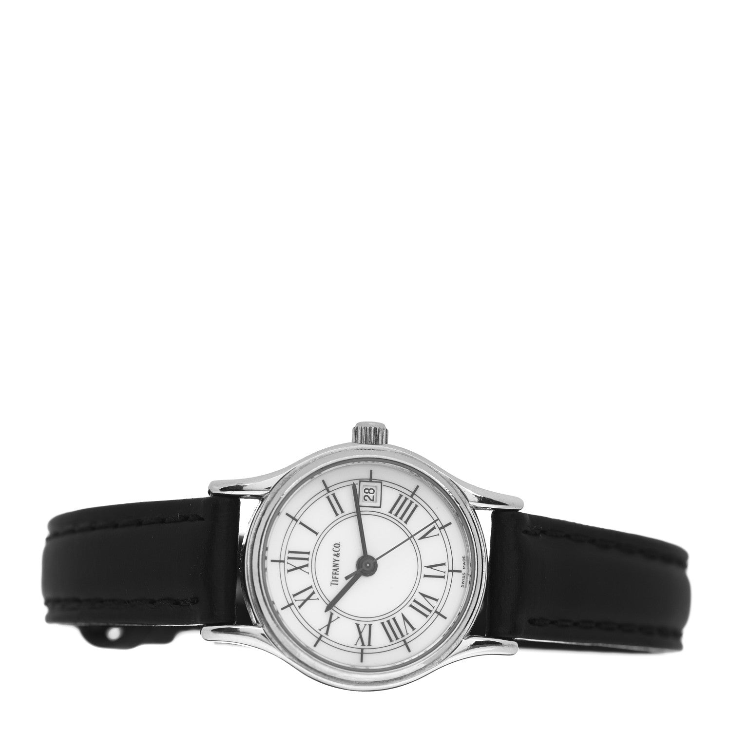 Tiffany Stainless Steel Calfskin 24mm Atlas Quartz Watch 2 of 4