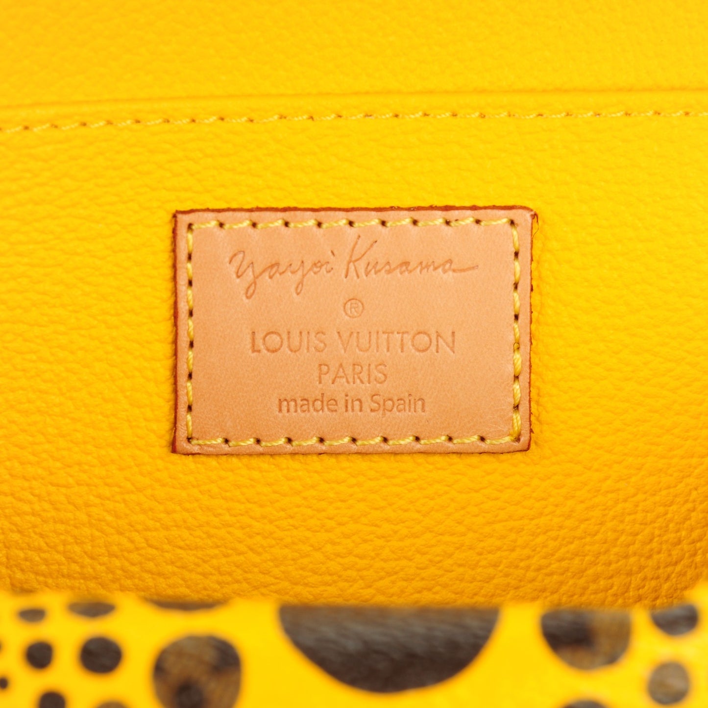 Monogram Kusama Pumpkin Dots Cosmetic Pouch Yellow
