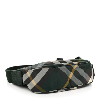 Burberry Nylon Shield Check Crossbody Bag Ivy 4 of 11