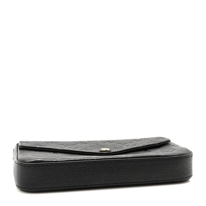 Louis Vuitton Empreinte Pochette Felicie Chain Wallet Black 4 of 10