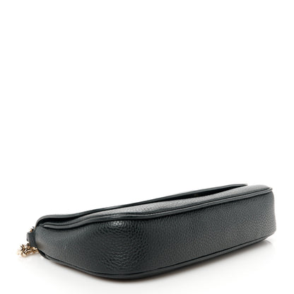 Gucci Pebbled Calfskin Medium Soho Flap Crossbody Black 4 of 11