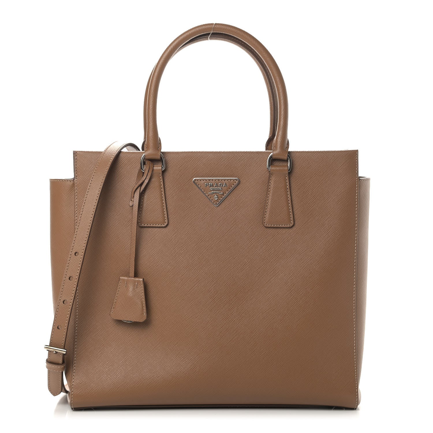 Prada Saffiano Tote Caramel 1 of 9