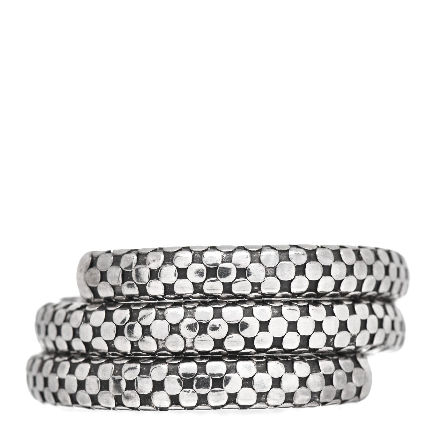 John Hardy Sterling Silver Dot Double Coil Bracelet 3 of 5