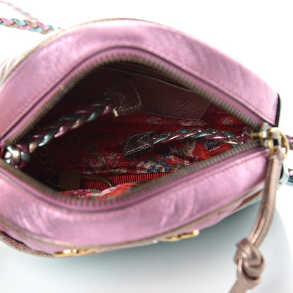 Gucci Laminated Nappa Trapuntata Mini Zumi Dome Shoulder Bag Rosa Lago Rame 5 of 8