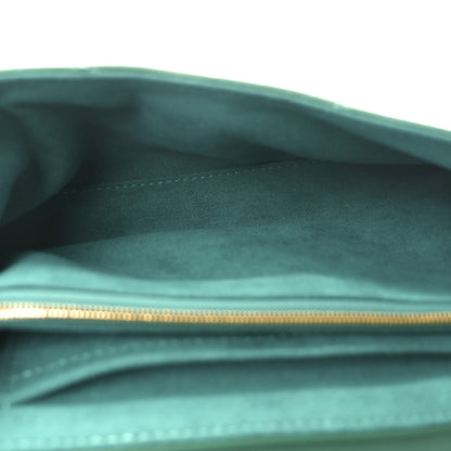 Louis Vuitton Calfskin New Wave Chain Bag MM NM Emerald 6 of 9