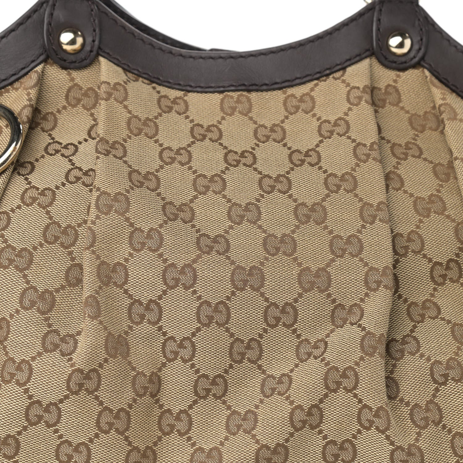 Gucci Monogram Medium Sukey Tote Dark Brown 8 of 11