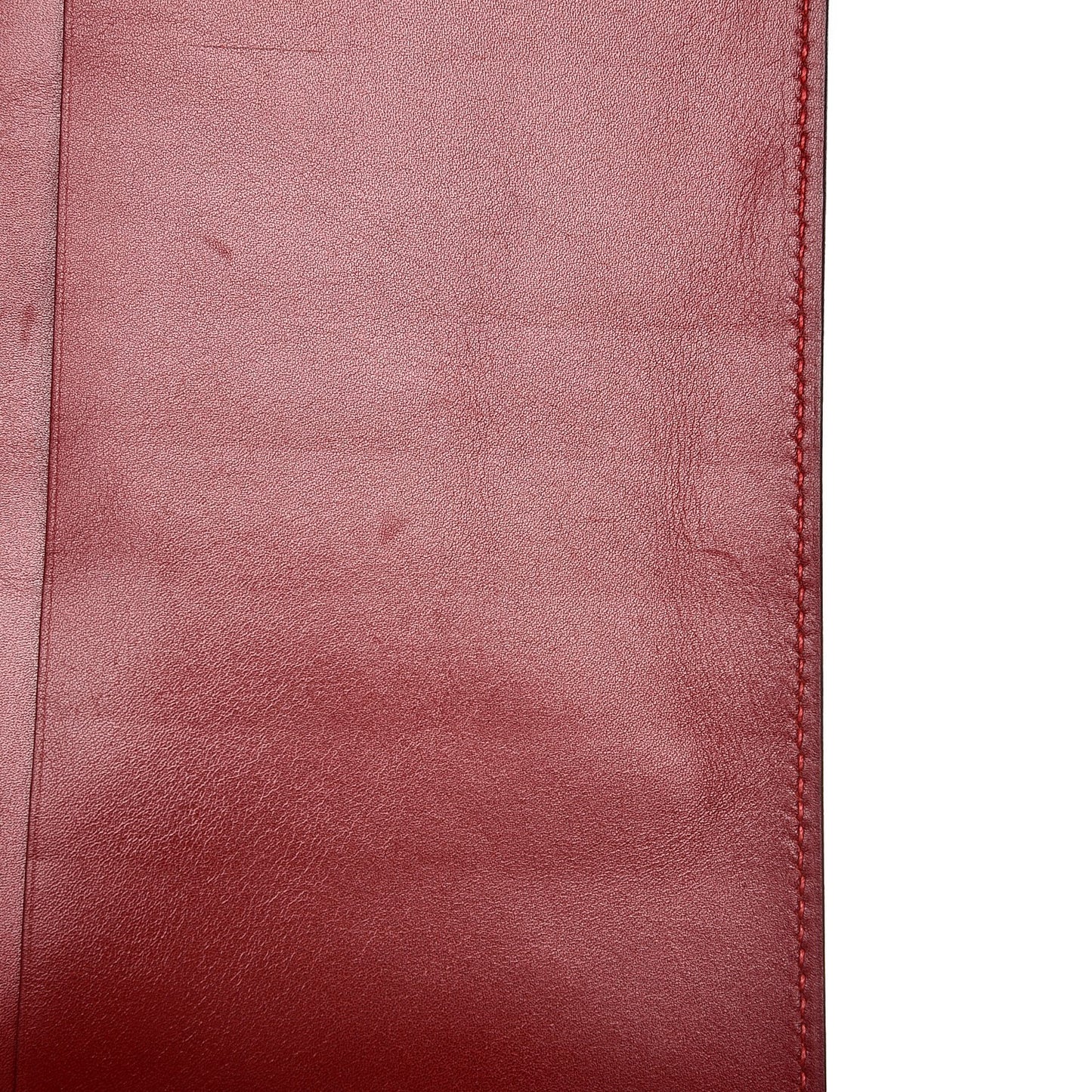 Box MC2 Fleming Checkbook Holder Wallet Rouge H