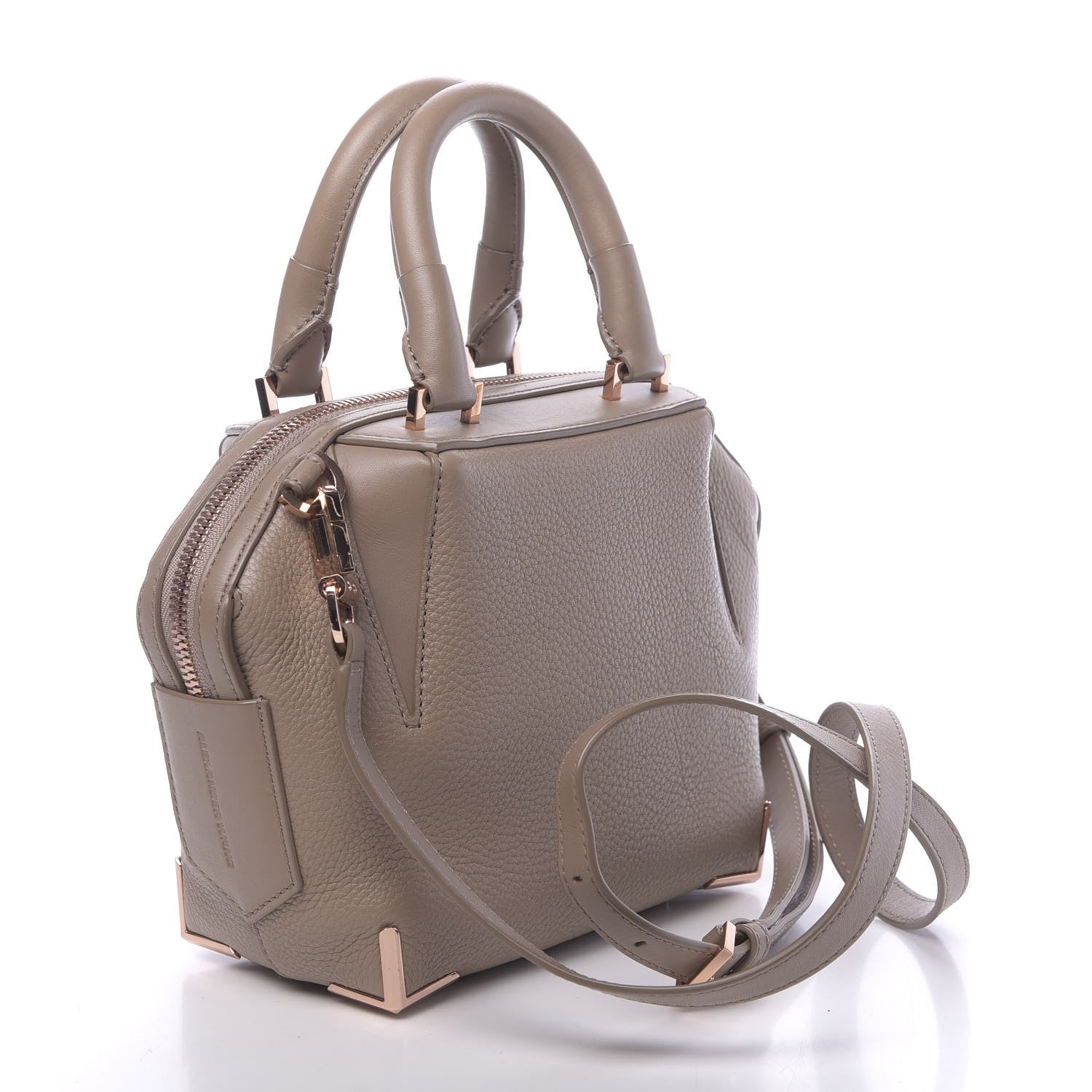 Alexander Wang Pebbled Calfskin Mini Emile Latte Rose Gold Hardware 3 of 12