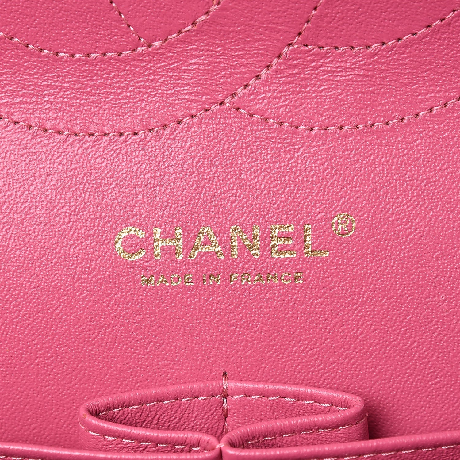 Chanel Lambskin Quilted Jumbo Double Flap Dark Pink 7 of 19