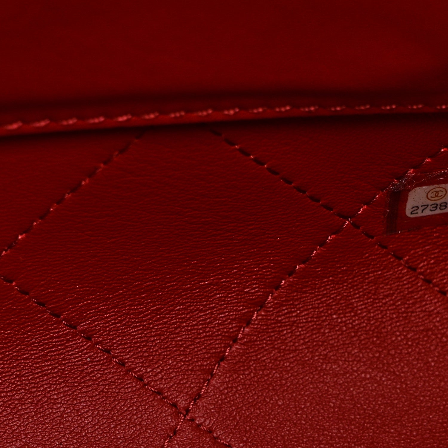 Chanel Bullskin Stitched Medium Shopping Bag  Red 7 of 10
