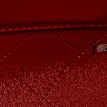 Chanel Bullskin Stitched Medium Shopping Bag  Red 7 of 10