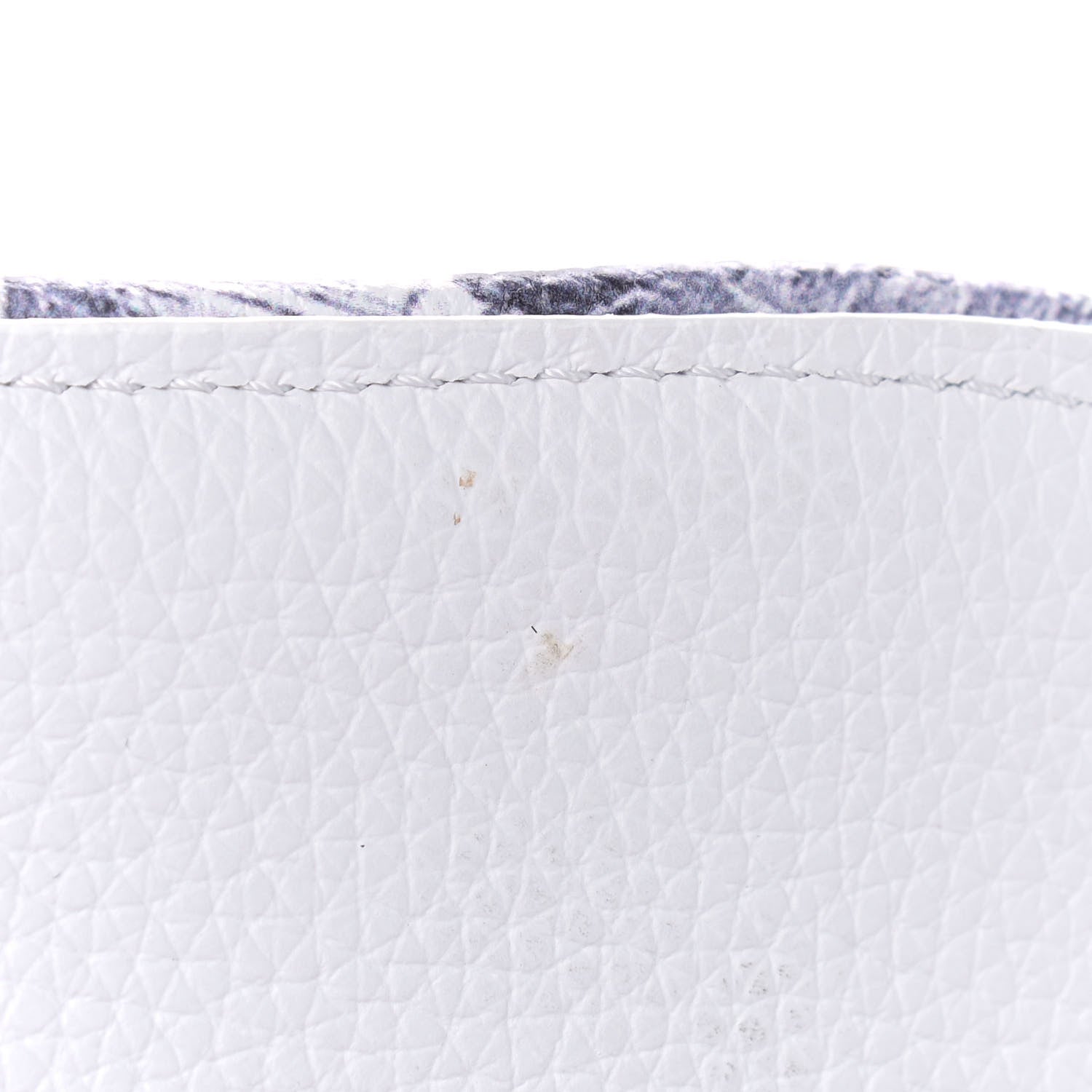 Christian Dior X DANIEL ARSHAM Grained Calfskin Newspaper Print Saddle Bag White 6 of 8
