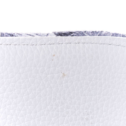 Christian Dior X DANIEL ARSHAM Grained Calfskin Newspaper Print Saddle Bag White 6 of 8