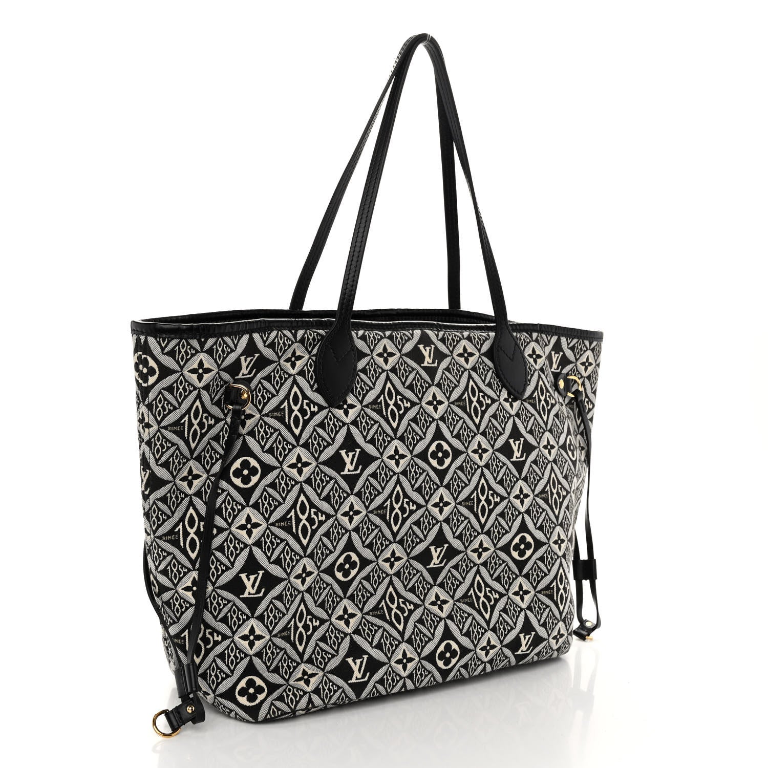 Louis Vuitton Jacquard Since 1854 Neverfull MM Grey 4 of 10