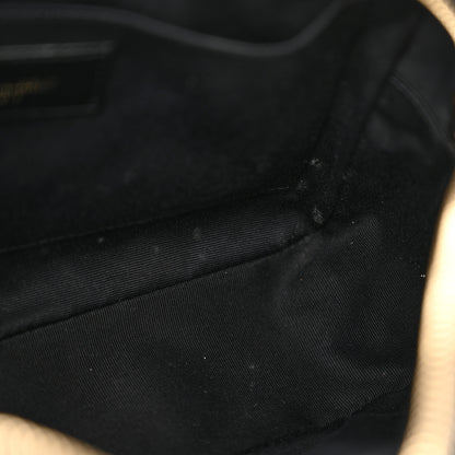 Saint Laurent Calfskin Matelasse Monogram Lou Camera Bag Black 11 of 14
