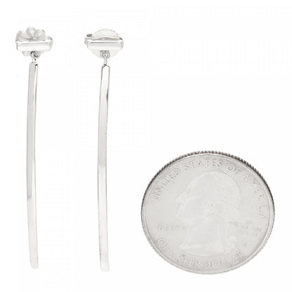 Tiffany Sterling Silver T Wire Bar Earrings 2 of 4