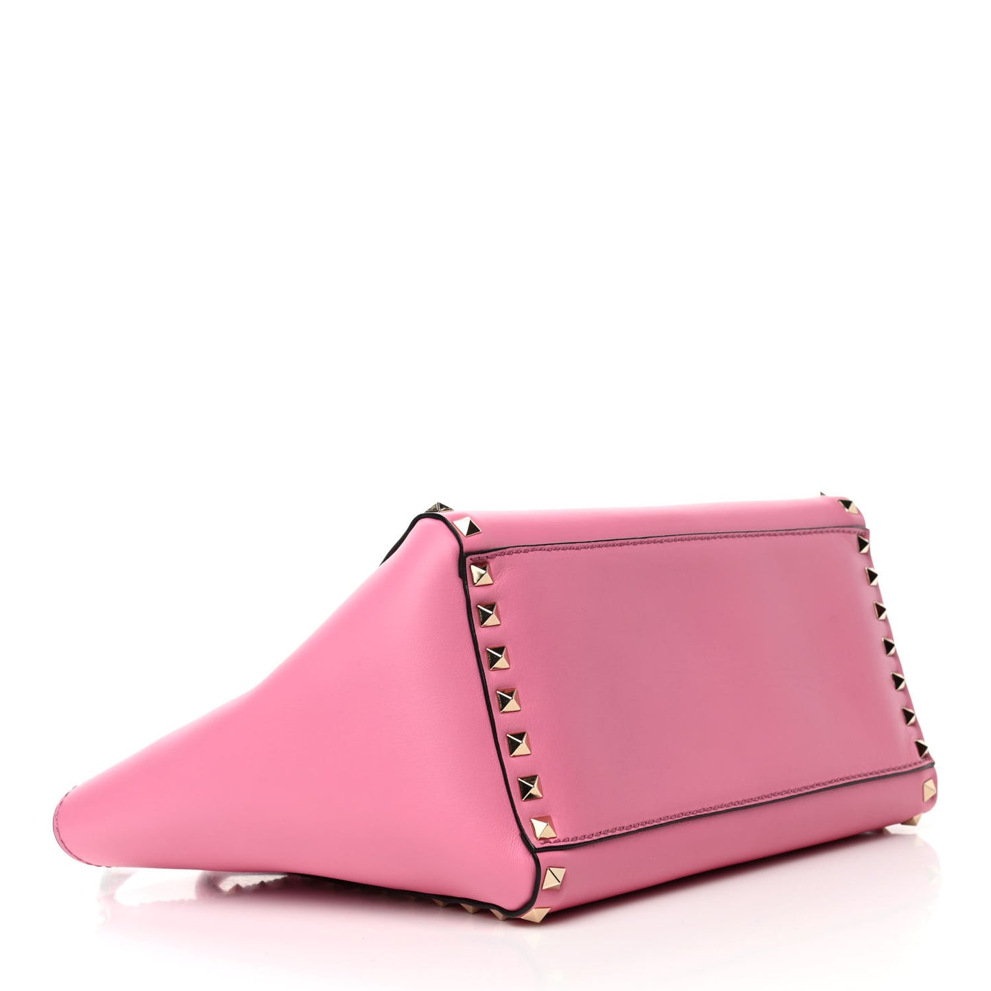 Vitello Small Rockstud Double Handle Tote Ninphea