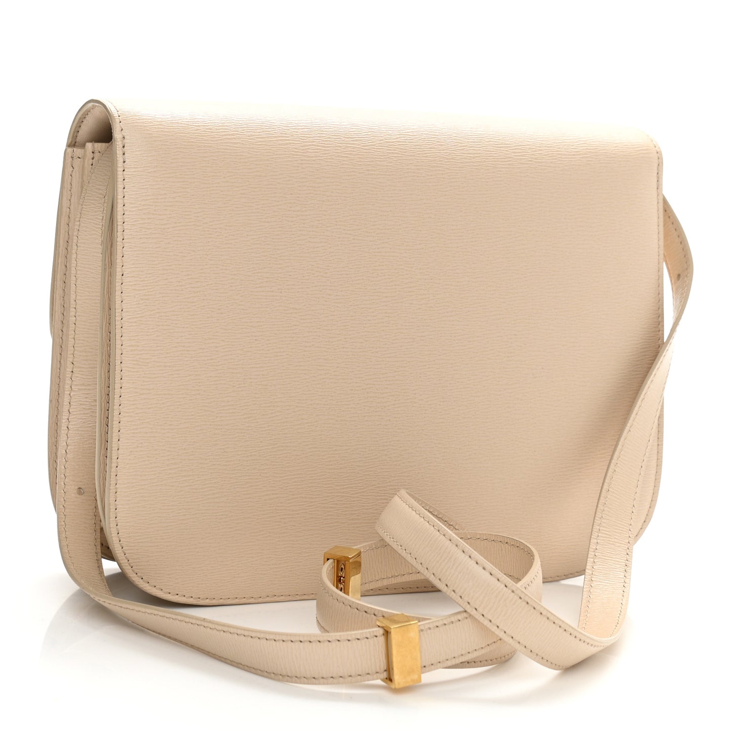 Liege Calfskin Medium Classic Box Flap Bag Powder