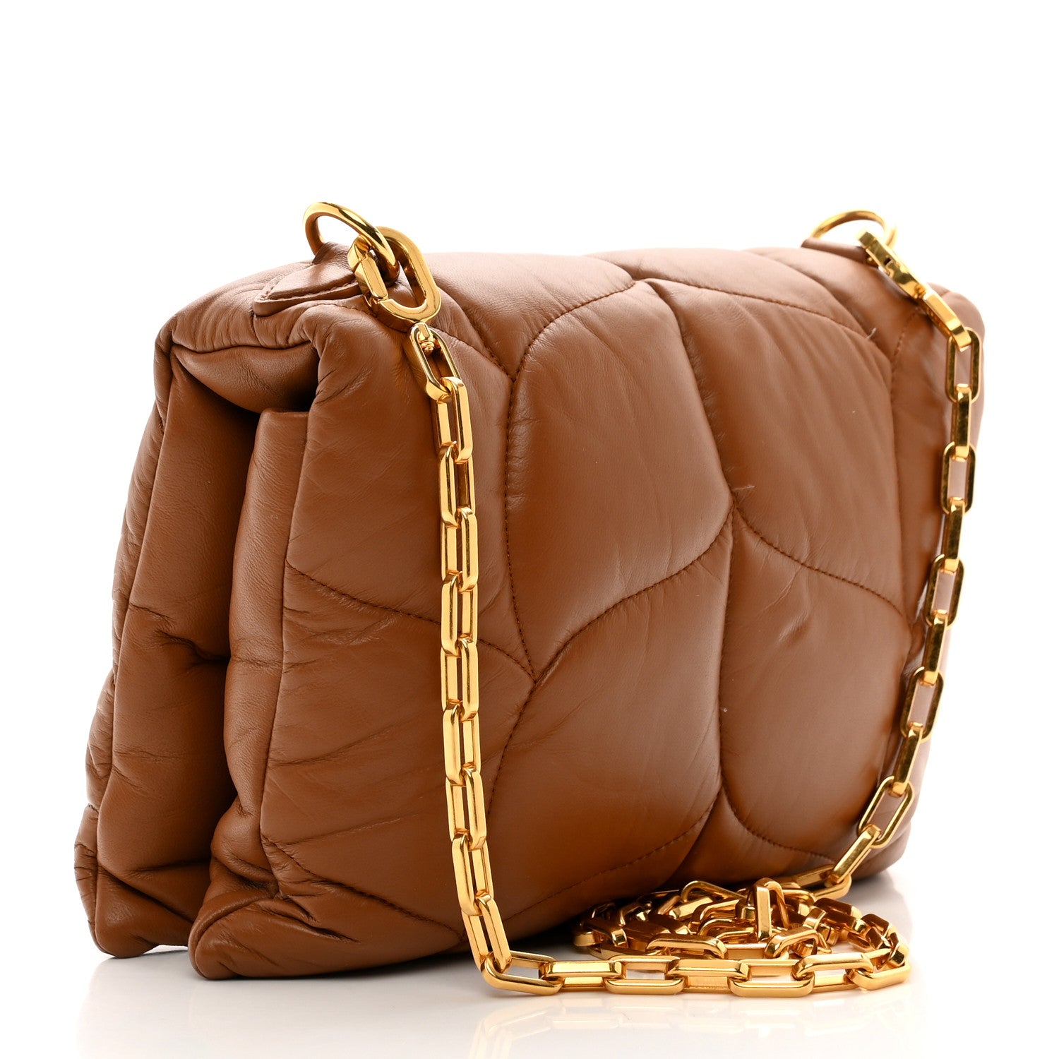 Mulberry Nappa Pillow Quilted Little Softie Bag Tobacco Brown 3 of 9