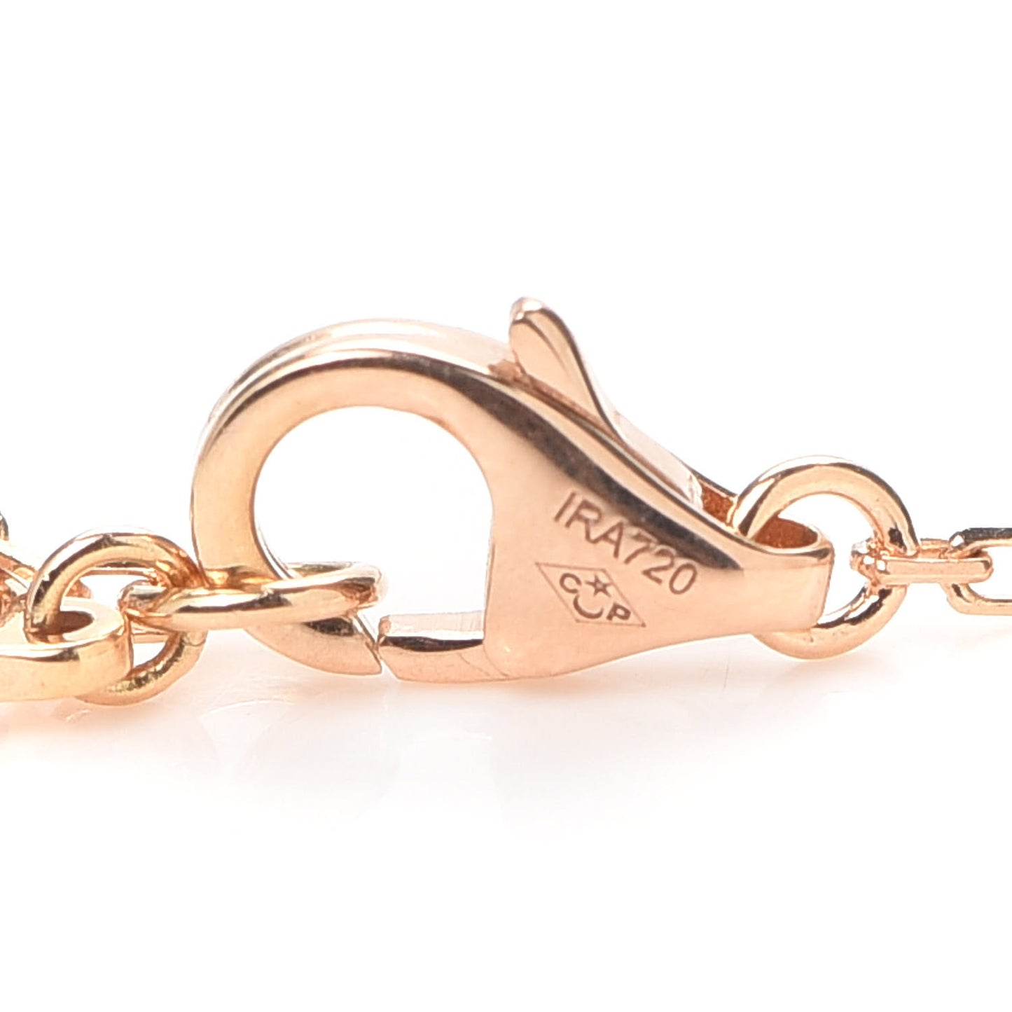 18K Pink Gold Diamond SM D'Amour Pendant Necklace