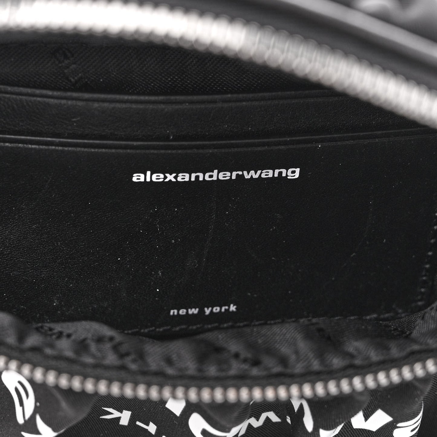 Nylon Logo Printed Belt Bag Black