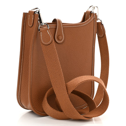 Hermes Taurillon Clemence Evelyne TPM Gold 3 of 10