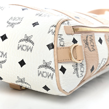MCM Visetos Spot Medium Sling Bag Beige White 8 of 8
