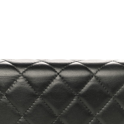Chanel Lambskin Quilted Mini Wallet On Chain WOC Black 12 of 13