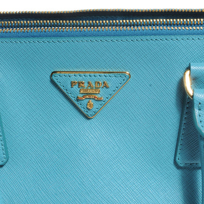 Prada Saffiano Lux Medium Tote Turchese 9 of 10