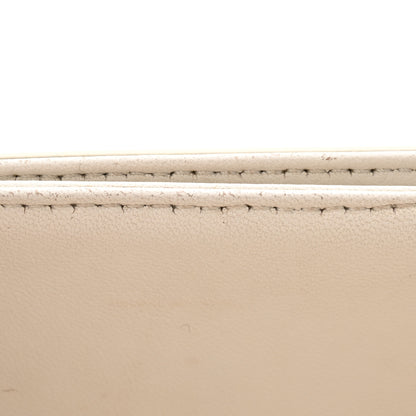 Celine Shiny Calfskin Teen Triomphe Arctic White 11 of 13