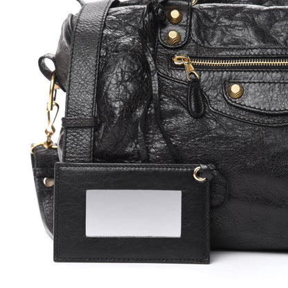 Balenciaga Agneau Giant 12 Gold Hardware Boston Black 11 of 12