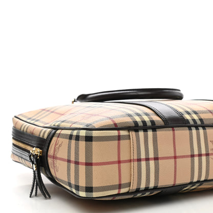 Burberry Haymarket Check Briefcase Black 10 of 12