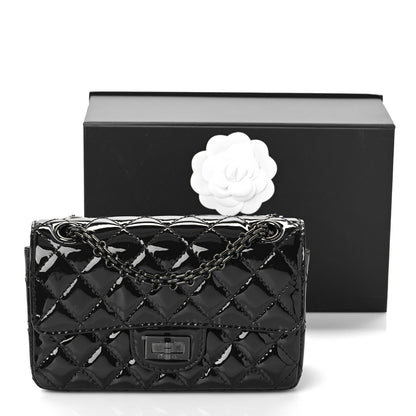 Chanel Patent Calfskin Quilted 2.55 Reissue Mini Flap So Black 10 of 10