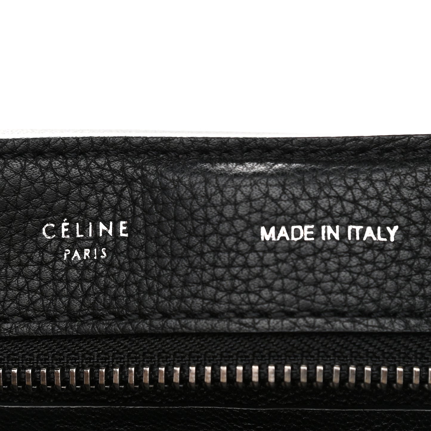 Drummed Calfskin Suede Medium Trapeze Black