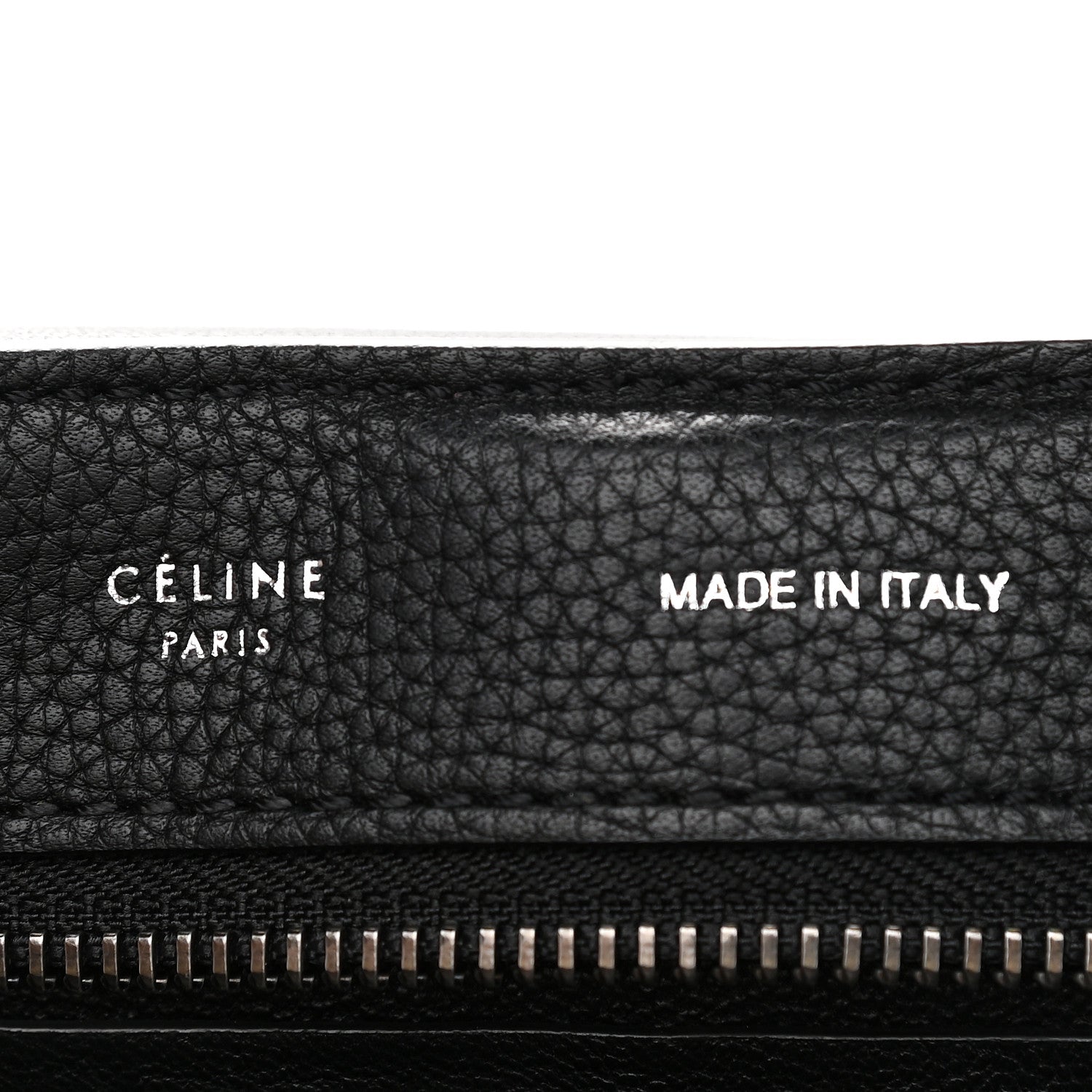 Celine Drummed Calfskin Suede Medium Trapeze Black 6 of 10