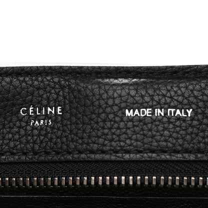 Celine Drummed Calfskin Suede Medium Trapeze Black 6 of 10