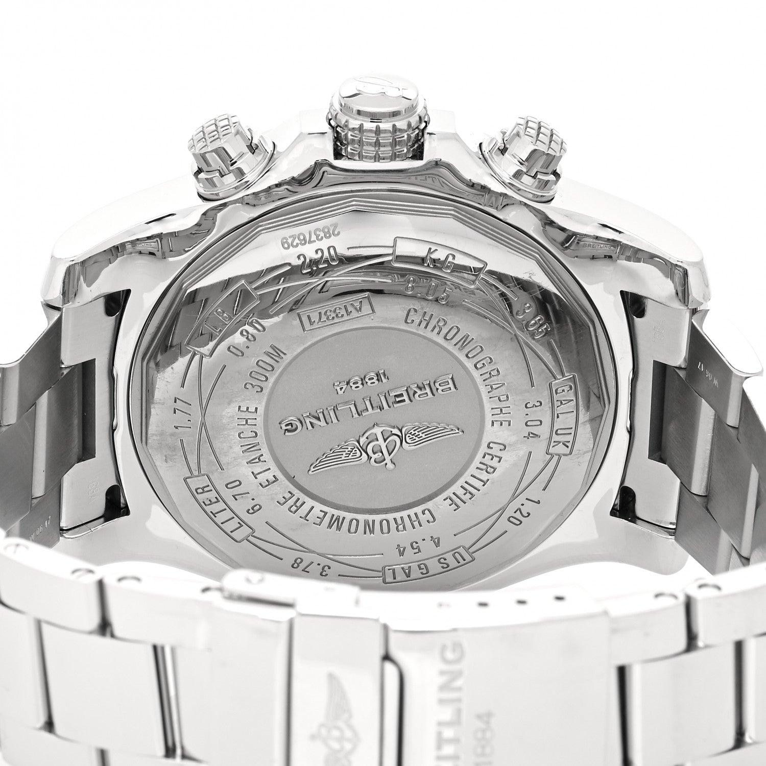 Breitling Stainless Steel 48mm Super Avenger II Automatic Watch Volcano Black A13371 4 of 5