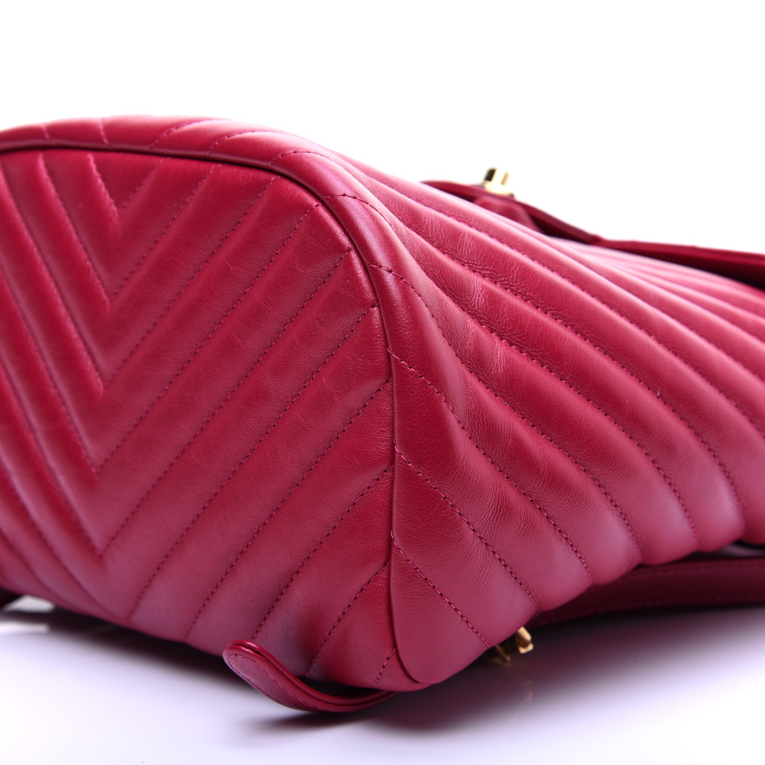 Chanel Calfskin Chevron Quilted Small Urban Spirit Backpack Dark Pink 6 of 9