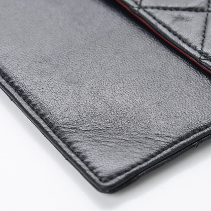 Chanel Lambskin Quilted Flap Wallet Black 5 of 6
