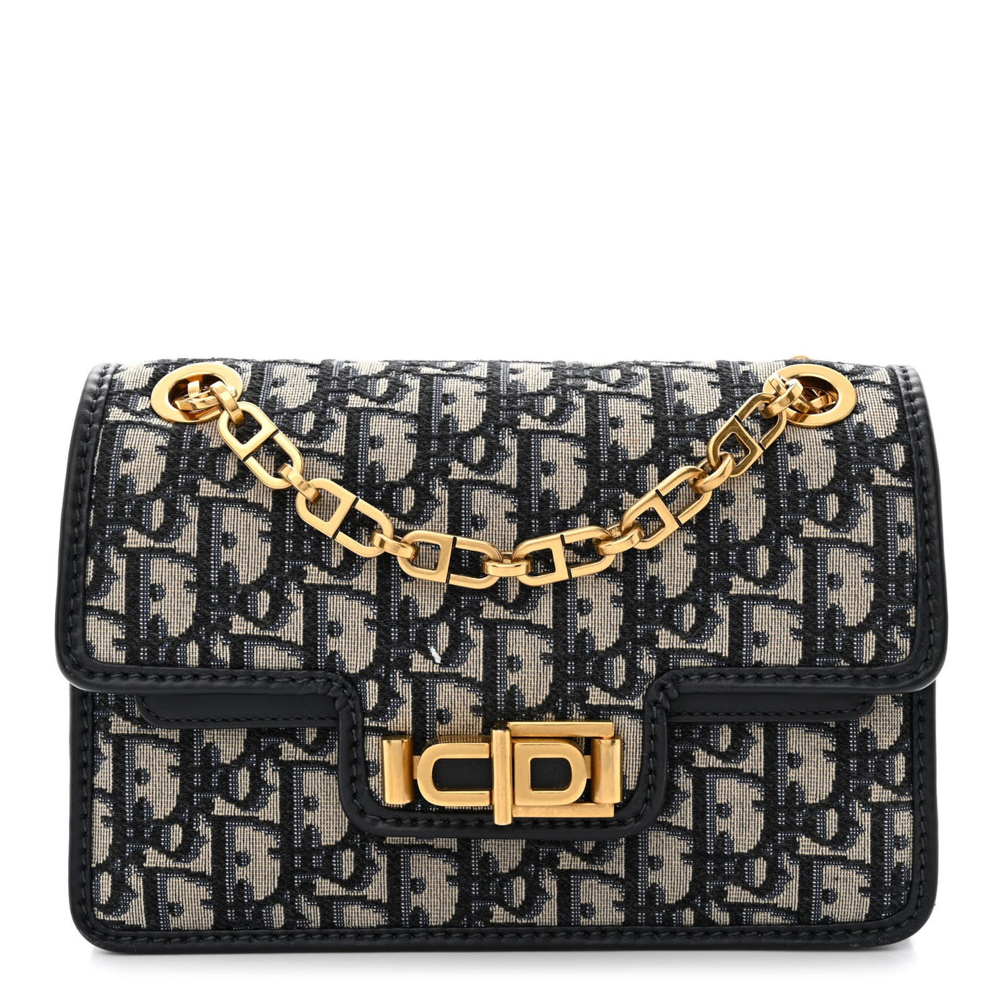 Oblique CD Lock Chain Flap Blue