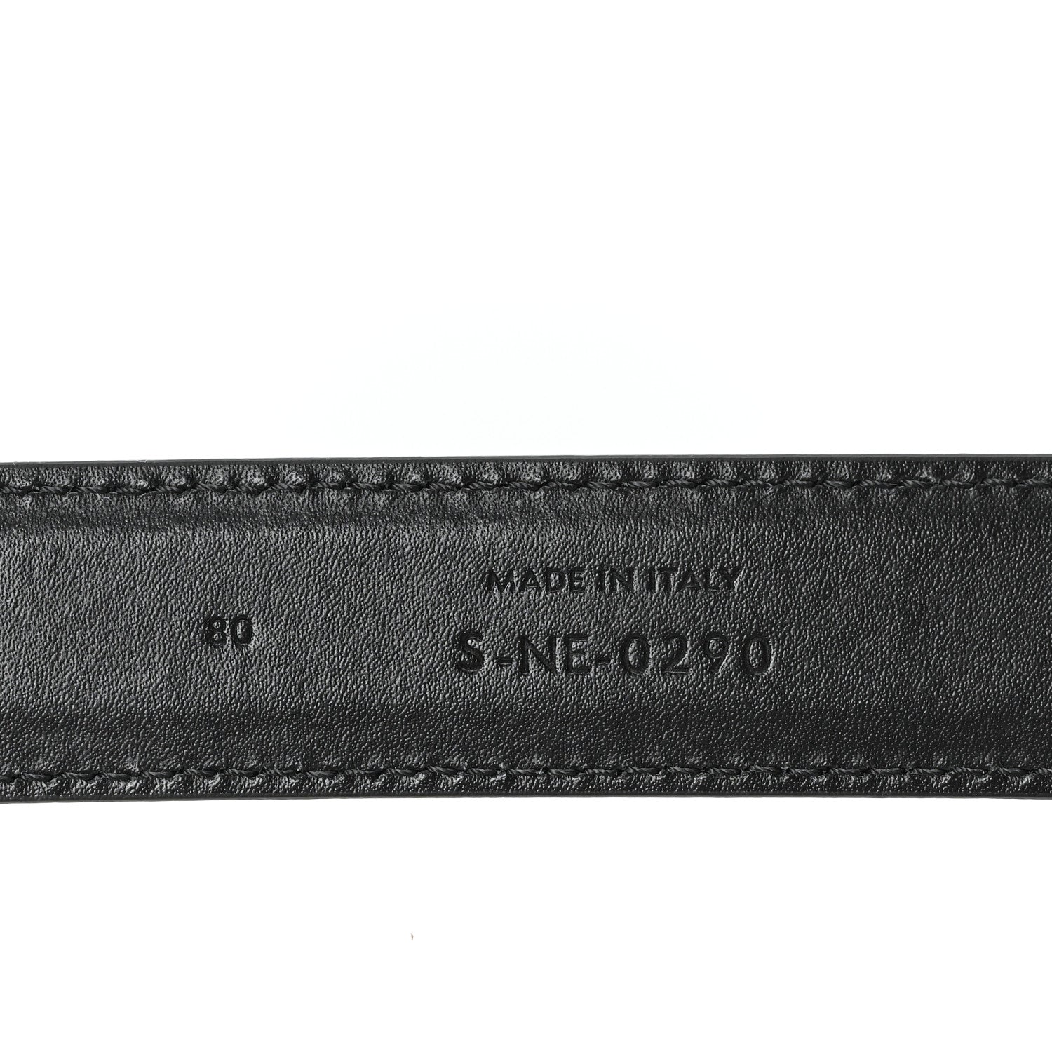 Celine Box Calfskin Medium 25mm Triomphe Belt 80 32 Black 4 of 6