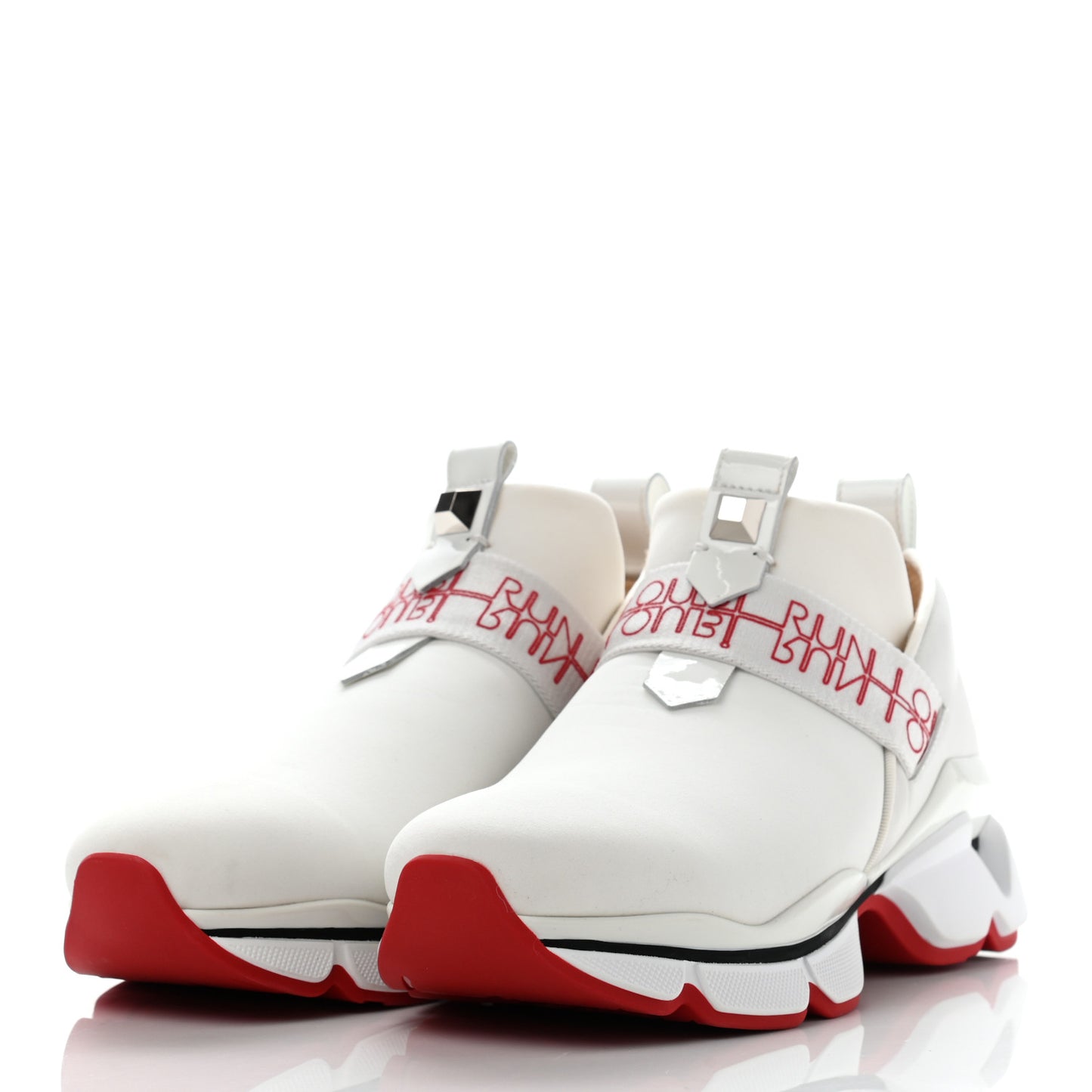 Neoprene Patent Nappa Lipsy Run Sneakers 37.5 White