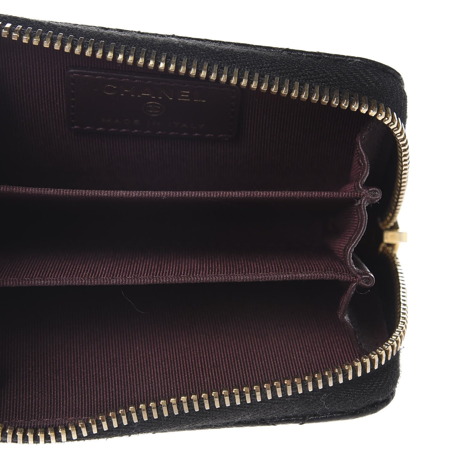 Chanel Caviar Quilted Zip Coin Purse Black 5 of 7