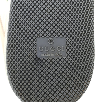 Gucci Nylon Nubuck Web Womens Screener Sneakers 38 Mystic White Dusty Milk 6 of 9