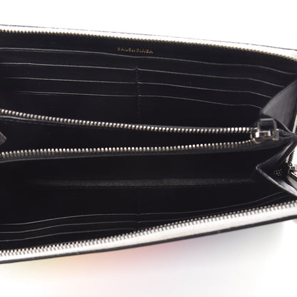 Balenciaga Smooth Calfskin Logo Rainbow Ville Continental Zip Around Wallet Multicolor 5 of 6