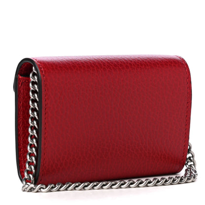 Gucci Calfskin Dionysus Coin Purse Hibiscus Red 3 of 6