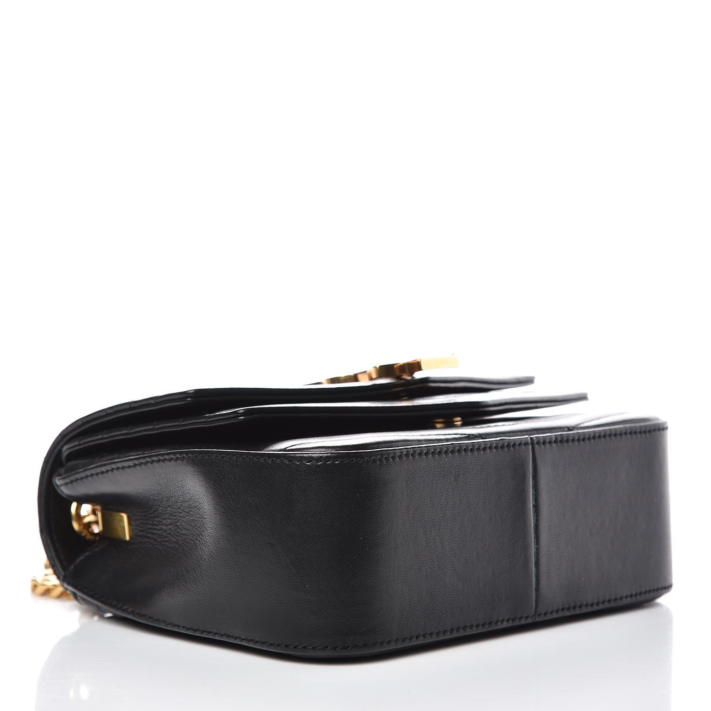 Lambskin Matelasse Chevron Monogram Small Sulpice Bag Black